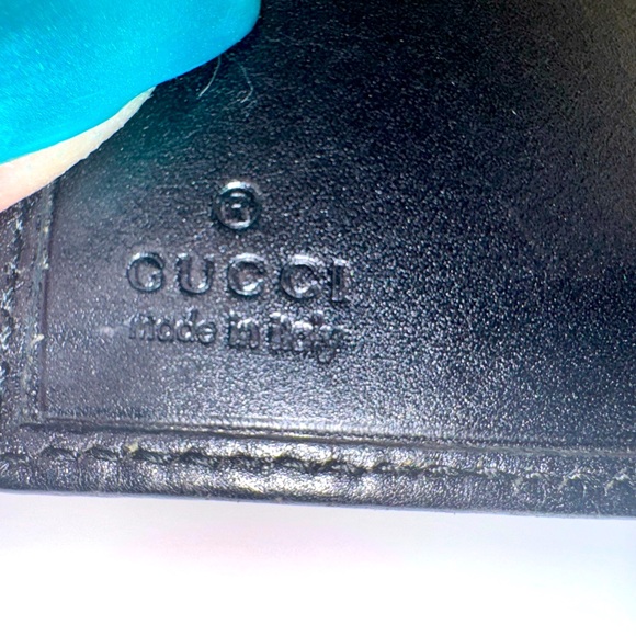 Gucci Long Wallet Black Eel Skin Vintage Exotic Leather Rare Authentic - Picture 12 of 15